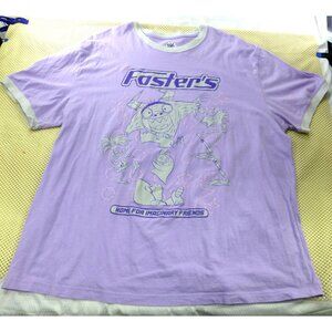 Cartoon Network Fosters Home For Imaginary Friends Graphic XXL Violet Tee Shirt